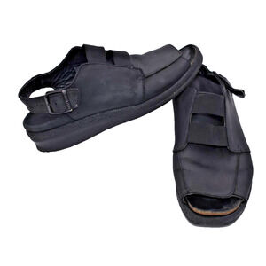 TATAMI BIRKENSTOCK Black Open Toe Leather Sandals -- Womens US 9 EUR 40